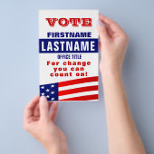 Aangepaste campagne politieke Sjabloon brochure (Hand)