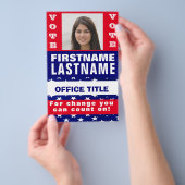 Aangepaste campagne politieke Sjabloon brochure (Hand)