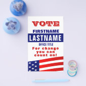 Aangepaste Campagne Politieke Sjabloon Flyer (Enkel)