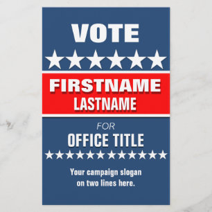 Aangepaste Campagne Politieke Template Flyer