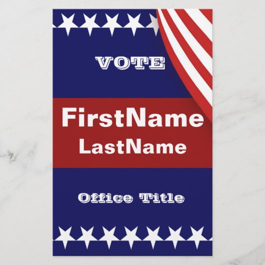 Aangepaste Campagne Sjabloon Flyer (Voorkant)