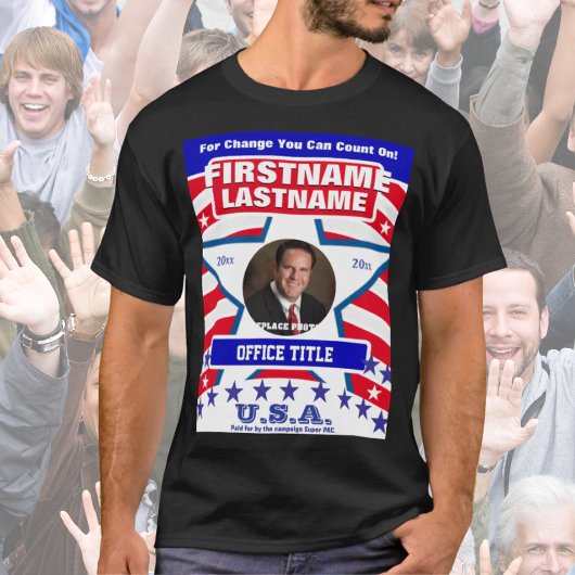 Aangepaste campagne t-shirt