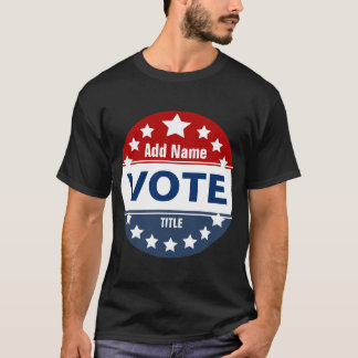 Aangepaste campagne t-shirt