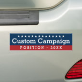 Aangepaste campagne - Traditioneel ontwerp met pos Bumpersticker (Op auto)