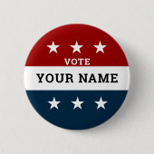 Aangepaste campagne verkiezing ronde button 5,7 cm (Voorkant)