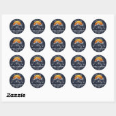 Aangepaste campagne voor Vacking in aangepaste ree Ronde Sticker (Vel)