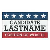 Aangepaste Campagneapparatuur met naam en tekst Naambadge (Voorkant)