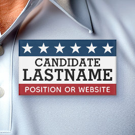 Aangepaste Campagneapparatuur met naam en tekst Naambadge