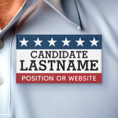 Aangepaste Campagneapparatuur met naam en tekst Naambadge