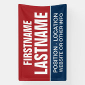 Aangepaste Campagneapparatuur voor lokale en staat Spandoek (Verticaal)