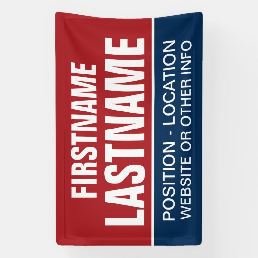 Aangepaste Campagneapparatuur voor lokale en staat Spandoek (Verticaal)