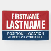 Aangepaste Campagneapparatuur voor lokale en staat Spandoek (Horizontaal)