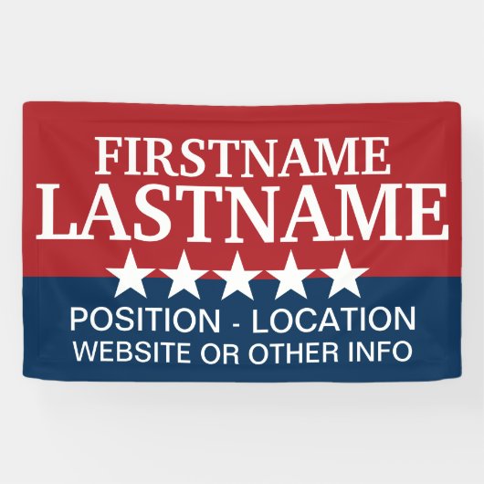 Aangepaste Campagneapparatuur voor lokale en staat Spandoek (Horizontaal)