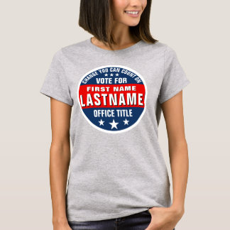 Aangepaste campagnesjabloon t-shirt