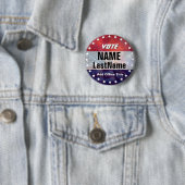 Aangepaste campagnesjabloon voor verkiezingen ronde button 5,7 cm (In situ)