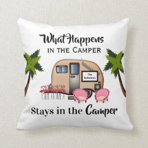 Aangepaste Camper/Flamingo Kussen
