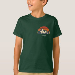 Aangepaste Camper Name Family Reunion Mountain Kin T-shirt