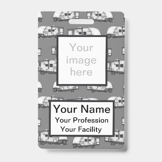 Aangepaste Campers - Grijze badge (Voorzijde)