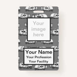 Aangepaste Campers - Grijze badge