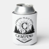 Aangepaste camping crew familie matching blikjeskoeler (Blikje Voorkant)