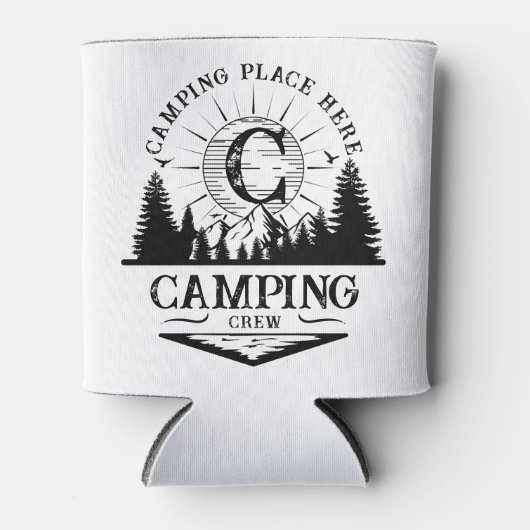 Aangepaste camping crew familie matching blikjeskoeler (Voorkant)