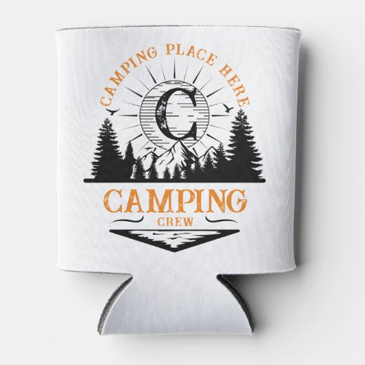 Aangepaste camping crew familie matching blikjeskoeler (Voorkant)