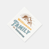 Aangepaste Camping Familie Vakantie Matching Servet (Hoek)