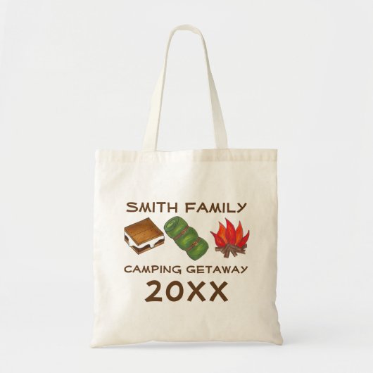 Aangepaste Camping Hiking Camp Trip Tote Bag (Voorkant)