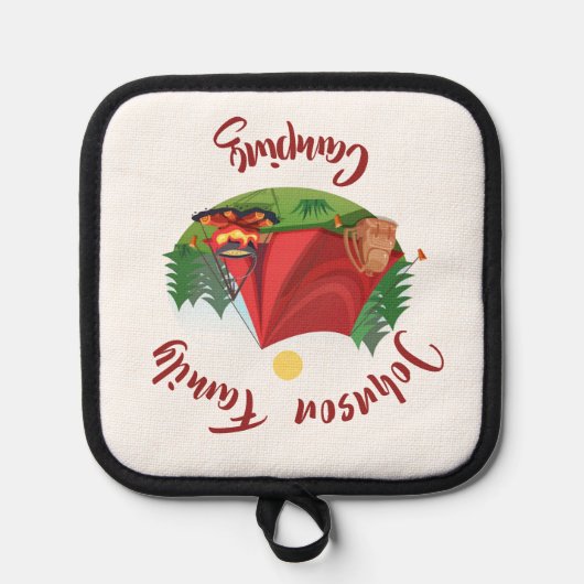 Aangepaste camping pannenlap (Voorkant)