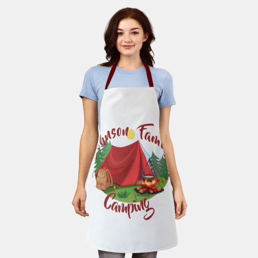 Aangepaste camping schort (Gedragen)