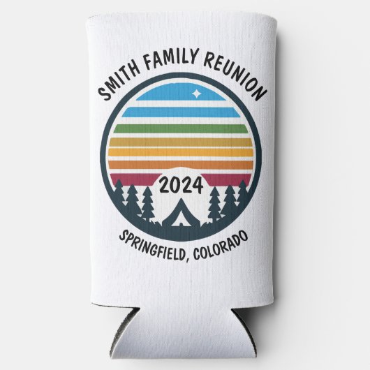 Aangepaste camping seltzer blikjeskoeler (Voorkant)