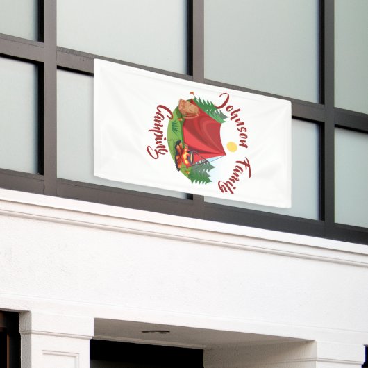 Aangepaste camping spandoek (Buitenkant Gebouw)