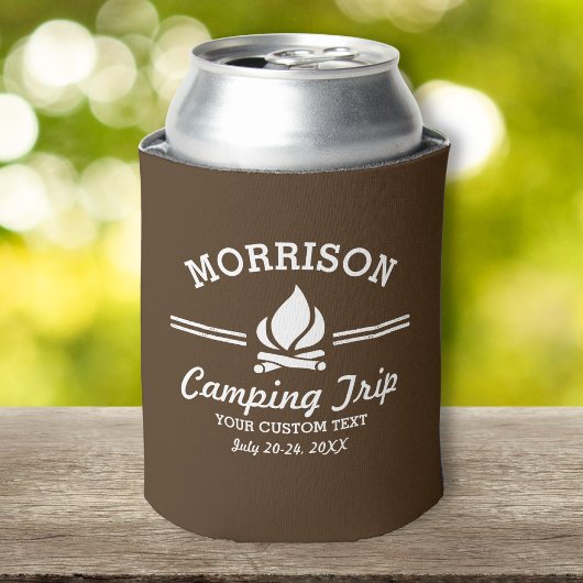 Aangepaste Camping Trip Campfire voor hergebruik Blikjeskoeler