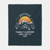 Aangepaste Camping Vacking Matching Fleece Deken (Voorkant)