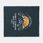 Aangepaste Camping Vacking Matching Fleece Deken (Voorkant (Horizontaal))