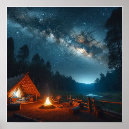 Aangepaste Camping Wall Poster (Voorkant)