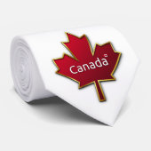 Aangepaste Canada-dag Stropdas (Opgerold)