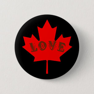 Aangepaste Canada Day-liefdesknop Ronde Button 5,7 Cm