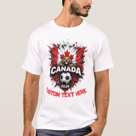 Aangepaste Canada National Soccer Football Team Fa T-shirt