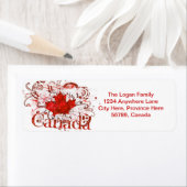 Aangepaste Canada Retouradreslabels Etiket (Insitu)