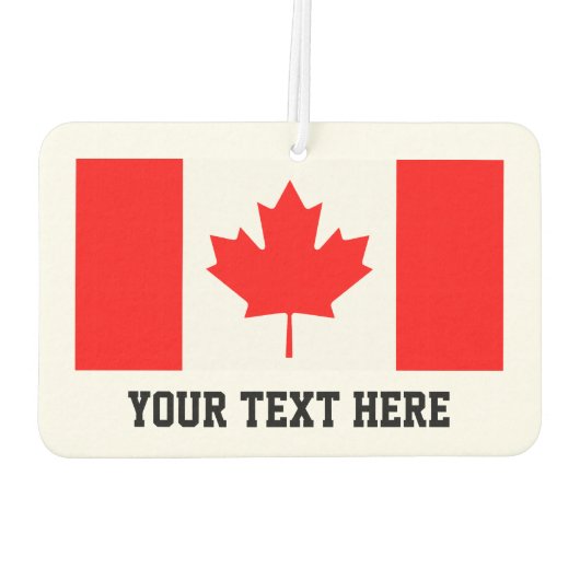 Aangepaste Canadese esdoorn blad vlag auto luchtve Luchtverfrisser (Achterkant)