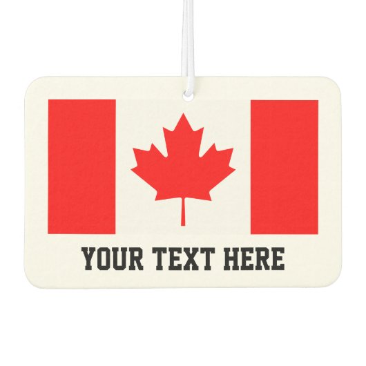 Aangepaste Canadese esdoorn blad vlag auto luchtve Luchtverfrisser (Voorkant)