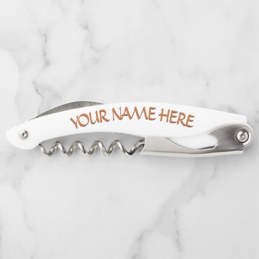 Aangepaste Canadese Kurkentrekker Leaf Bottle Open (Achterkant)