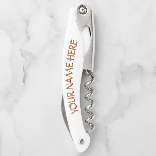 Aangepaste Canadese Kurkentrekker Leaf Bottle Open (Achterkant)