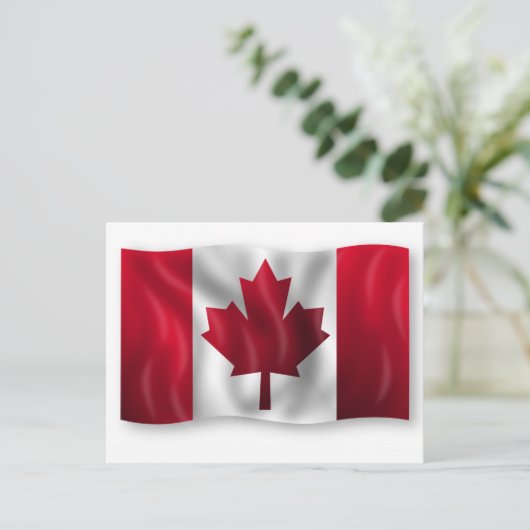 Aangepaste Canadese vlag Briefkaart (Staand voorkant)