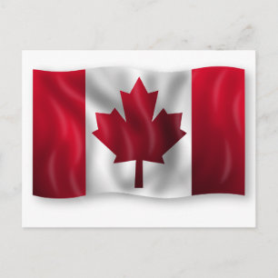 Aangepaste Canadese vlag Briefkaart