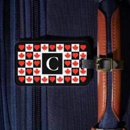 Aangepaste Canadese vlag (Canada) Bagagelabel