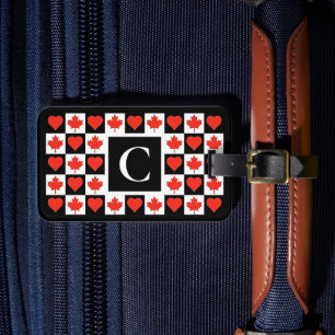 Aangepaste Canadese vlag (Canada) Bagagelabel
