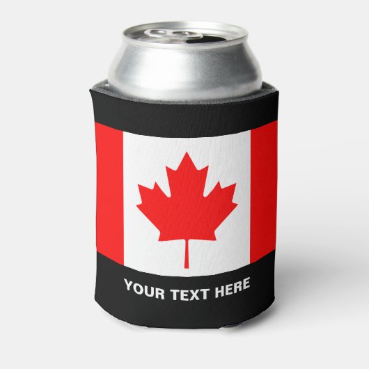 Aangepaste Canadese vlag koelboxxen voor Canada Da Blikjeskoeler (Blikje Achterkant)