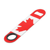 Aangepaste Canadese vlag Pro Speed flesopener Flessenopener (Voorkant Gekanteld)
